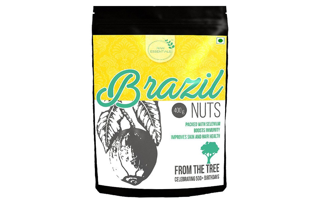 Raw Essentials Brazil Nuts    Pack  400 grams